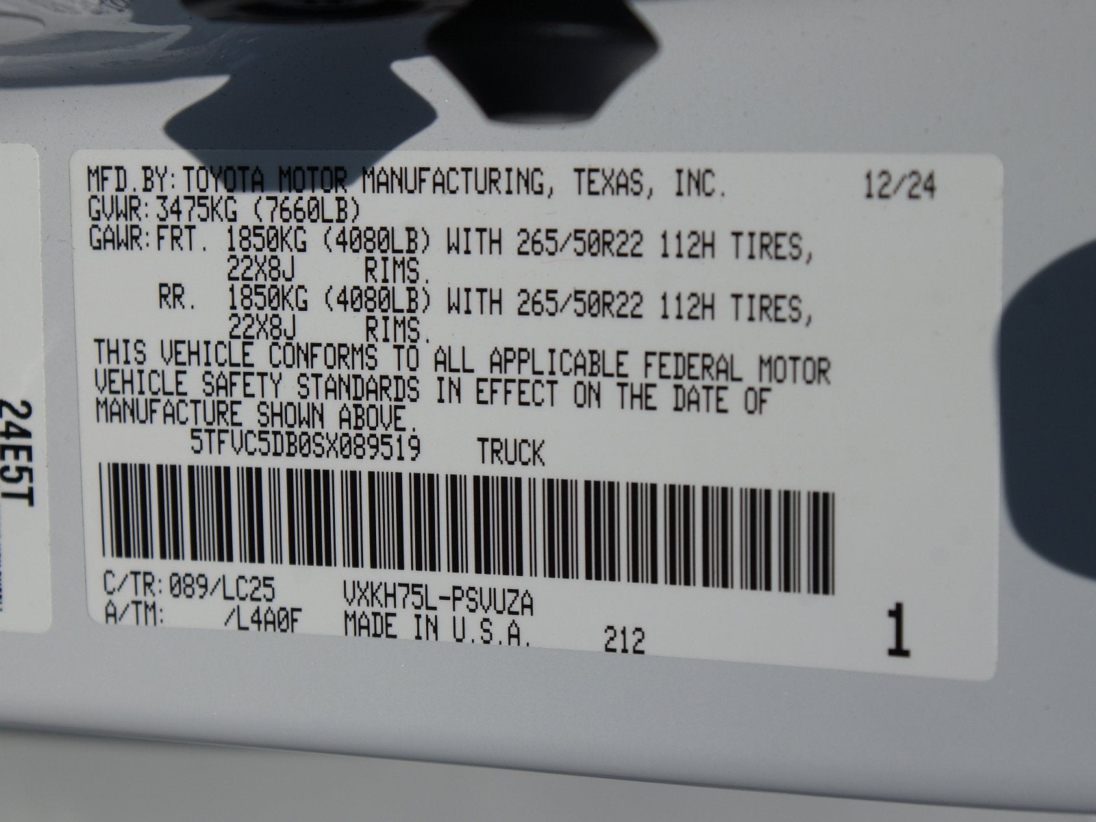 2025 Toyota Tundra 4WD Capstone Hybrid