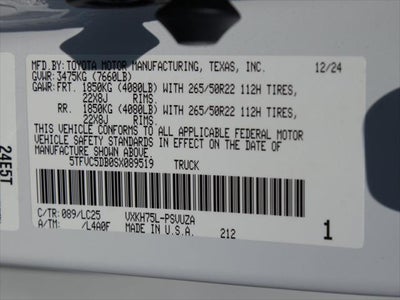 2025 Toyota Tundra 4WD Capstone Hybrid