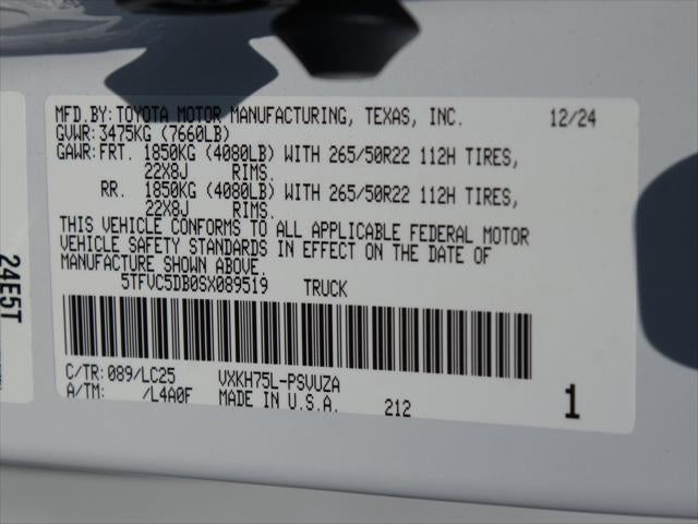 2025 Toyota Tundra 4WD Capstone Hybrid