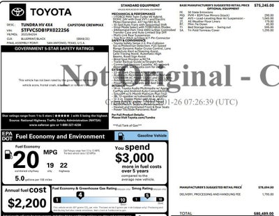 2023 Toyota Tundra 4WD Capstone Hybrid