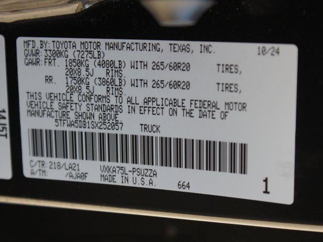 2025 Toyota Tundra 4WD Platinum