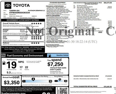 2025 Toyota Tundra 4WD Platinum