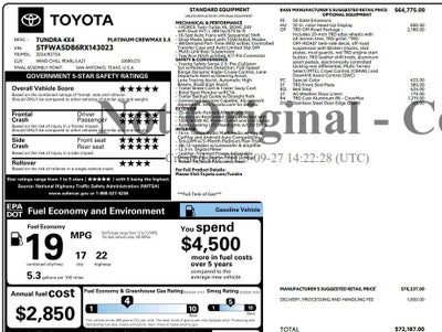 2024 Toyota Tundra 4WD Platinum