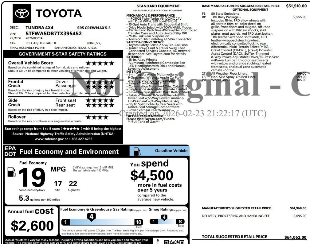 2026 Toyota Tundra 4WD Limited