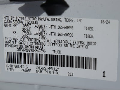 2025 Toyota Tundra 4WD Limited
