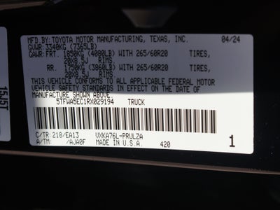 2024 Toyota Tundra 4WD Limited