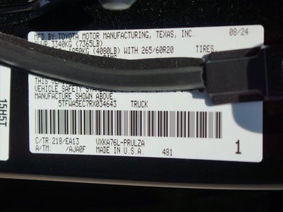2024 Toyota Tundra 4WD Limited