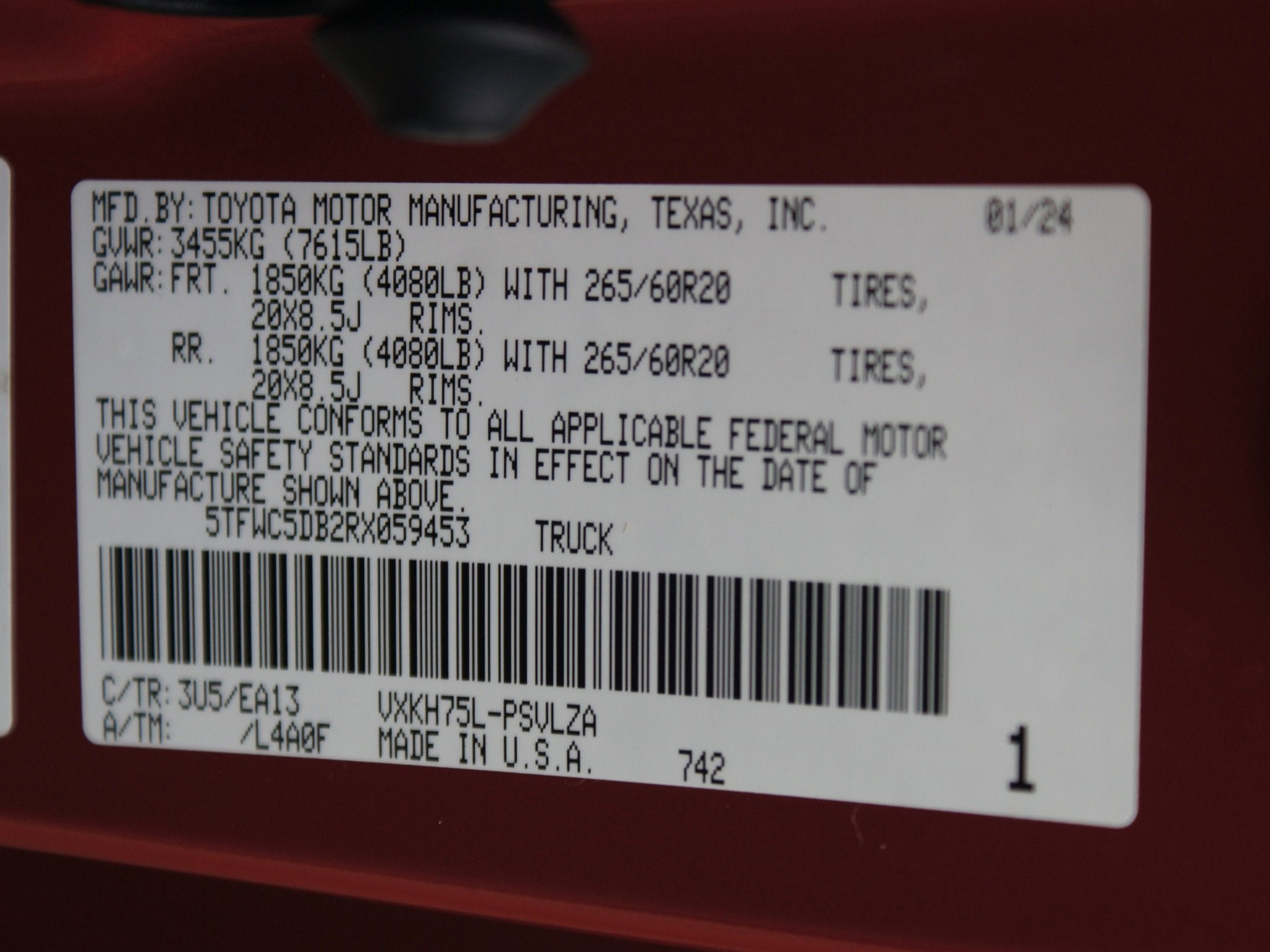 2024 Toyota Tundra 4WD Limited Hybrid