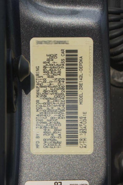 2013 Toyota Corolla L