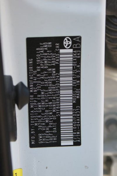 2016 Toyota Corolla S Plus