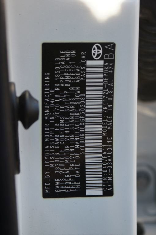 2016 Toyota Corolla L