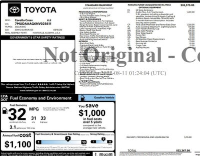 2022 Toyota Corolla Cross XLE