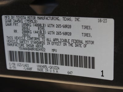 2024 Toyota Sequoia Platinum