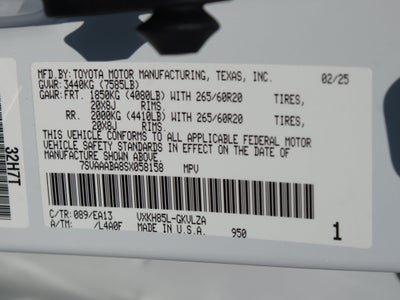 2025 Toyota Sequoia Limited