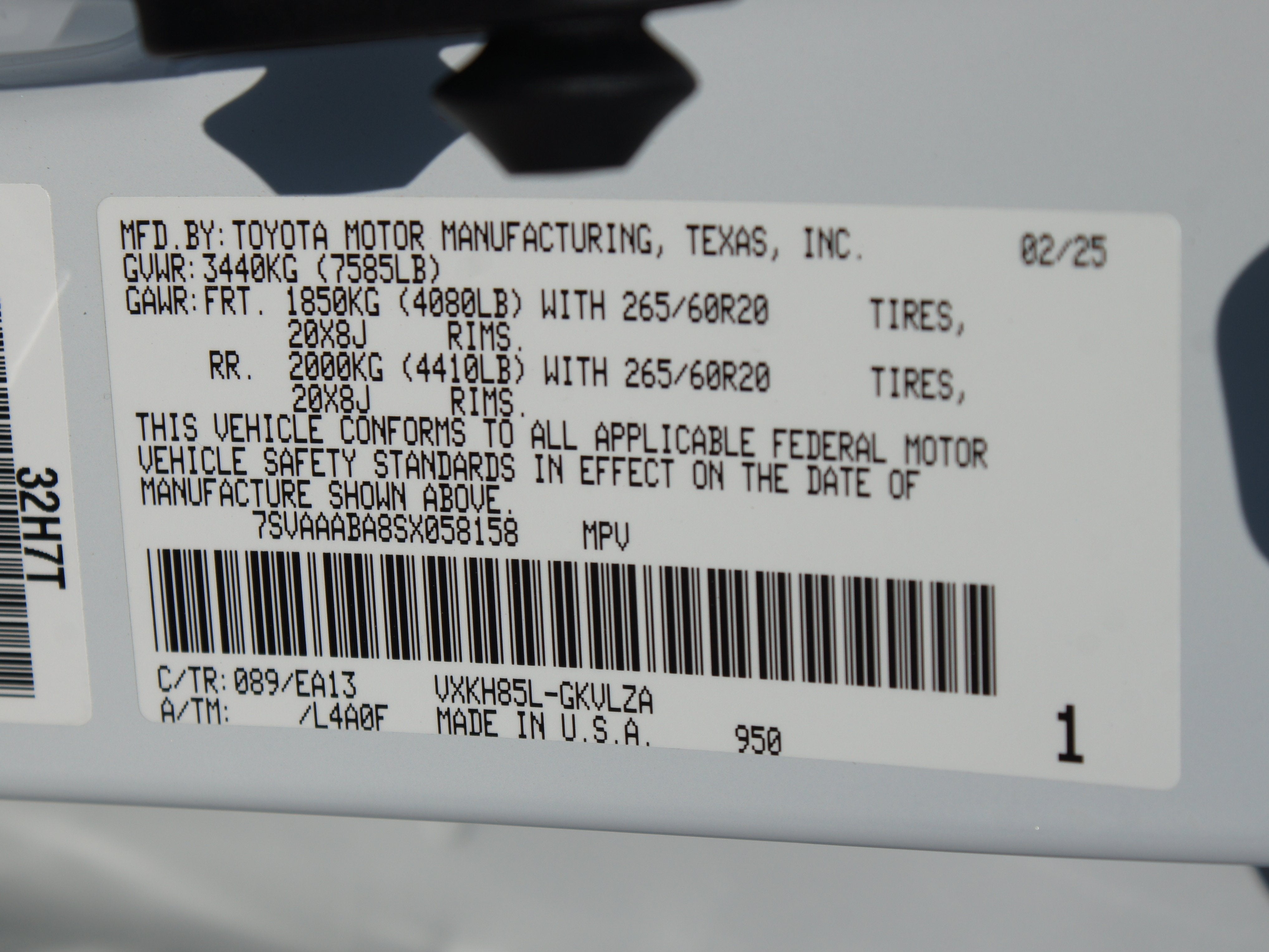 2025 Toyota Sequoia Limited