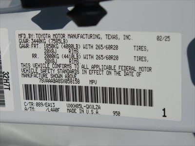 2025 Toyota Sequoia Limited