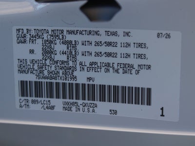 2026 Toyota Sequoia Capstone