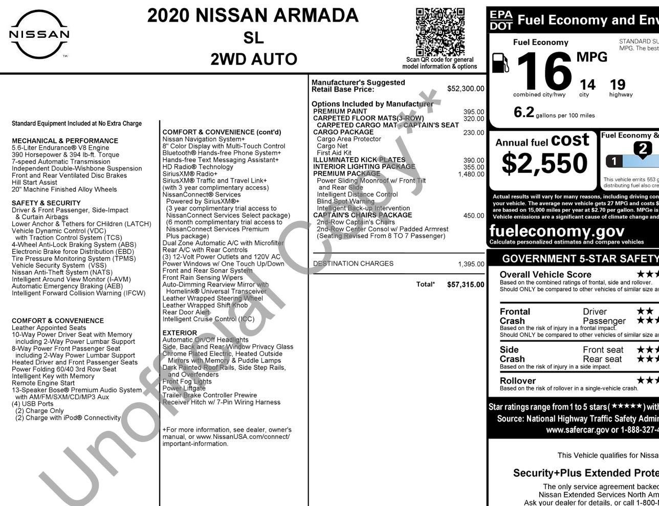 2020 Nissan Armada SL