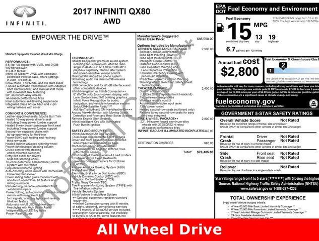 2017 INFINITI QX80 Base