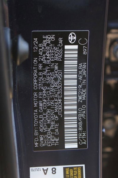 2025 Toyota Corolla Hybrid LE