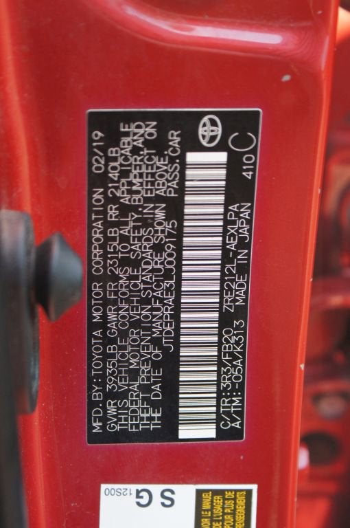 2020 Toyota Corolla LE