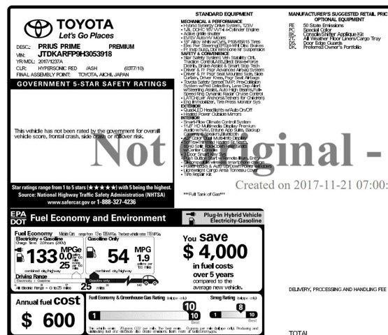 2017 Toyota Prius Prime Premium