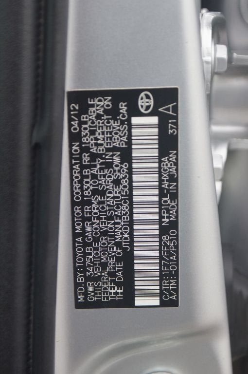 2012 Toyota Prius c Three