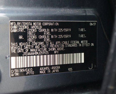 2021 Toyota Venza XLE