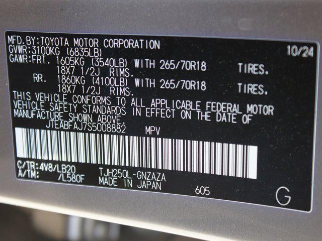 2025 Toyota Land Cruiser BASE