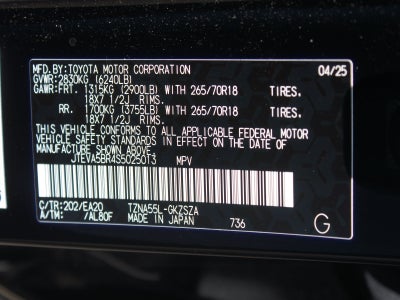 2025 Toyota 4Runner TRD Off Road Premium