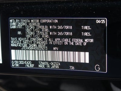 2025 Toyota 4Runner TRD Off Road Premium