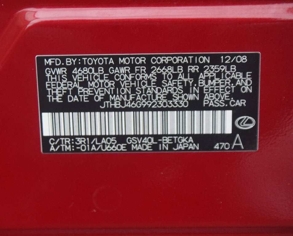 2009 Lexus ES 350 