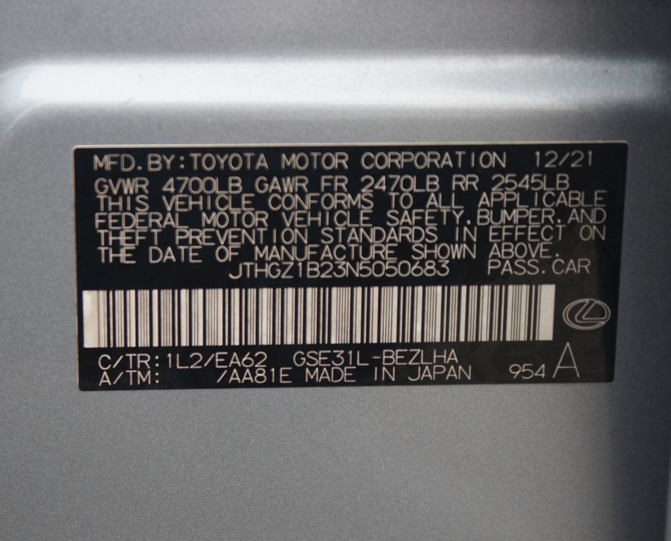 2022 Lexus IS IS 350 F SPORT
