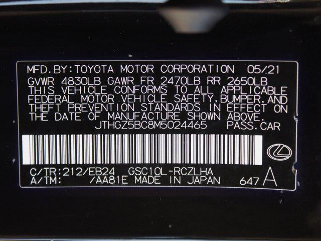 2021 Lexus RC RC 350 F SPORT