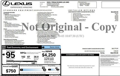 2023 Lexus RZ RZ 450e Luxury