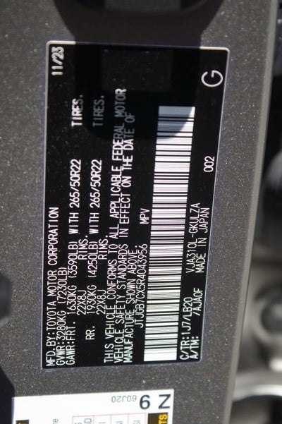 2024 Lexus LX LX 600 Luxury
