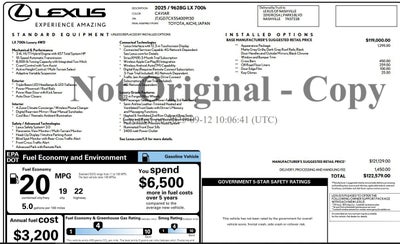 2025 Lexus LX LX 700h Luxury