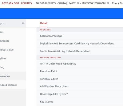 2026 Lexus GX GX 550 Luxury+