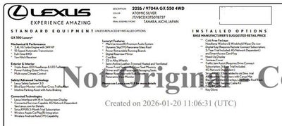 2026 Lexus GX GX 550 Luxury+