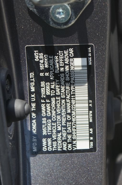 2021 Honda Civic Hatchback EX