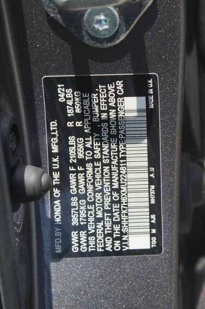 2021 Honda Civic Hatchback EX