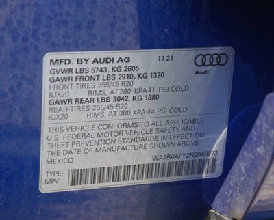 2022 Audi SQ5 Premium Plus