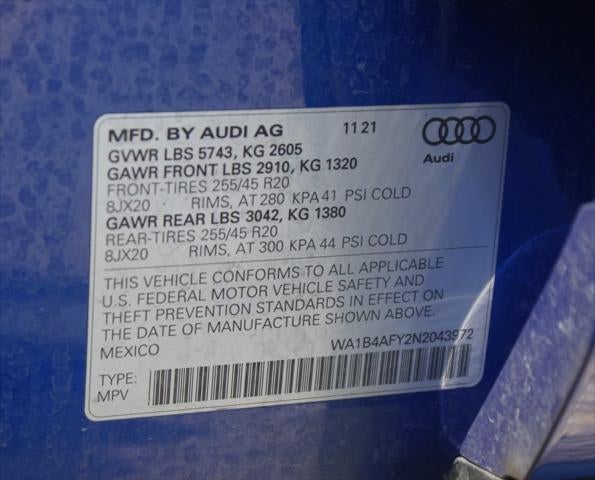2022 Audi SQ5 Premium Plus