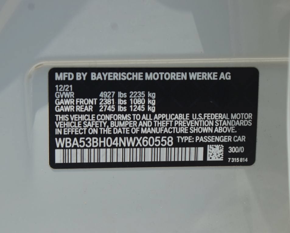 2022 BMW 5 Series 530i