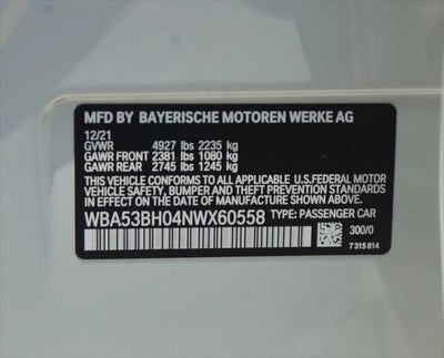 2022 BMW 5 Series 530i