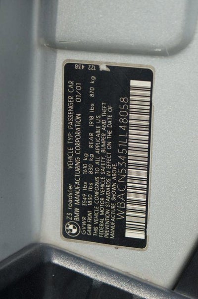 2001 BMW Z3 3.0i