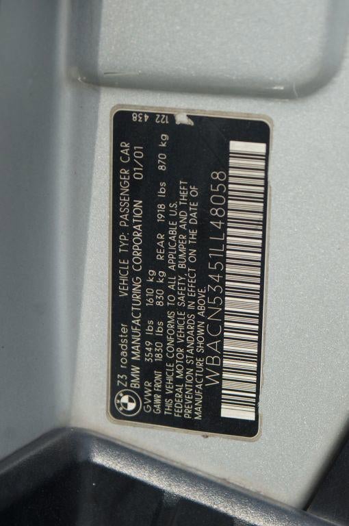2001 BMW Z3 3.0i