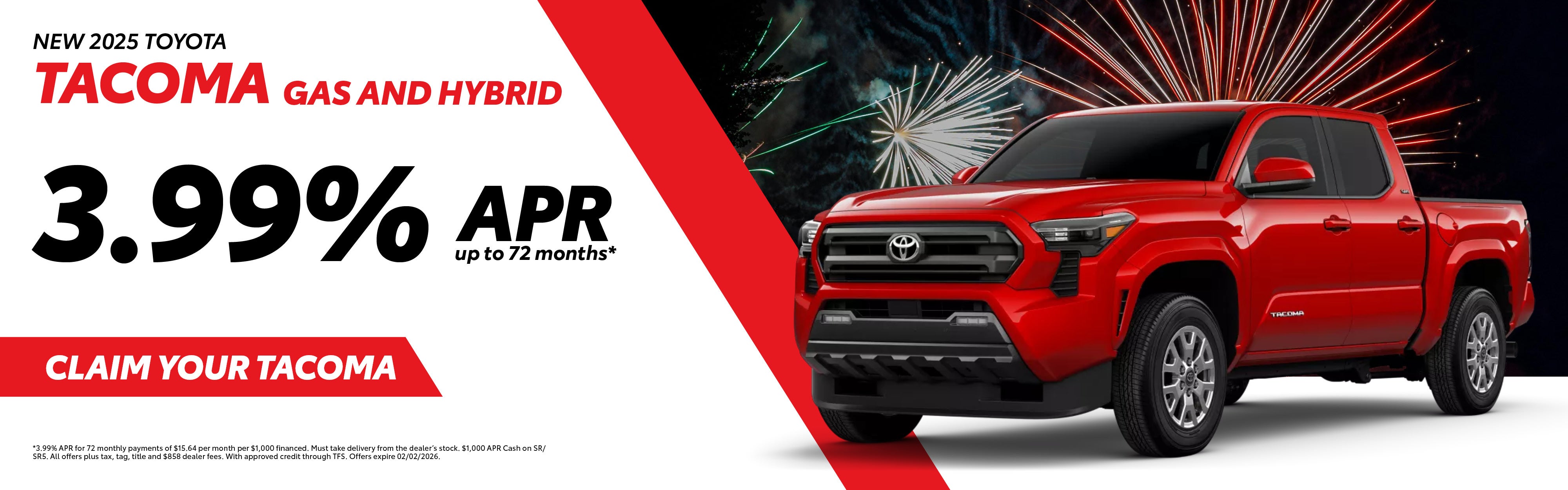 New 2025 Toyota Tacoma Gas and Hybrid