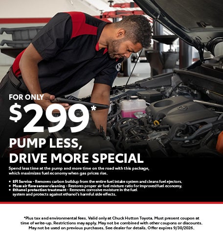 Pump Less, Drive More Special - For Only $299