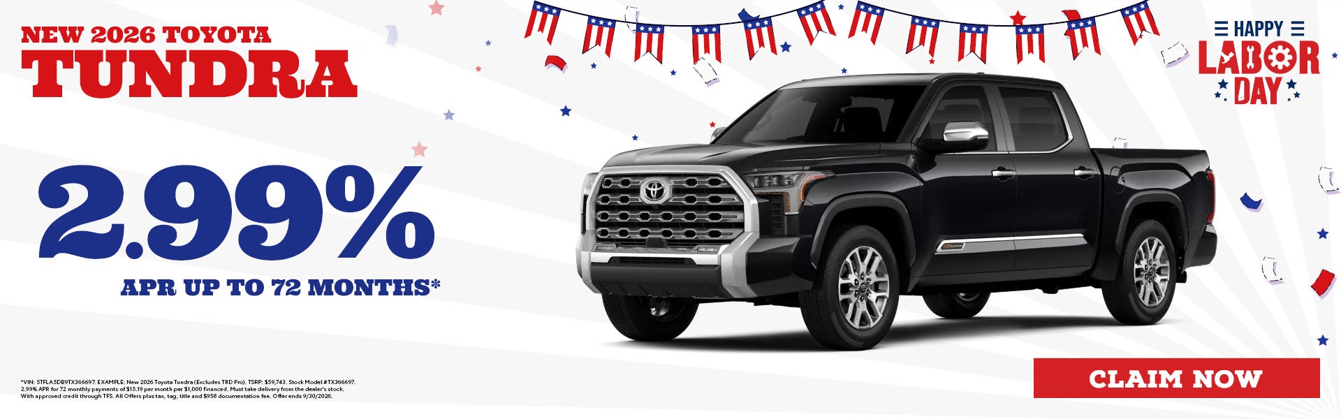 New 2026 Toyota Tundra